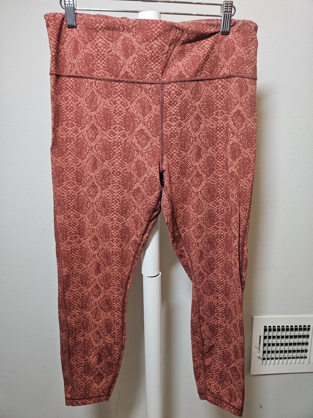 Athketa Large High-Waist Snake-Print Leggings - Rust